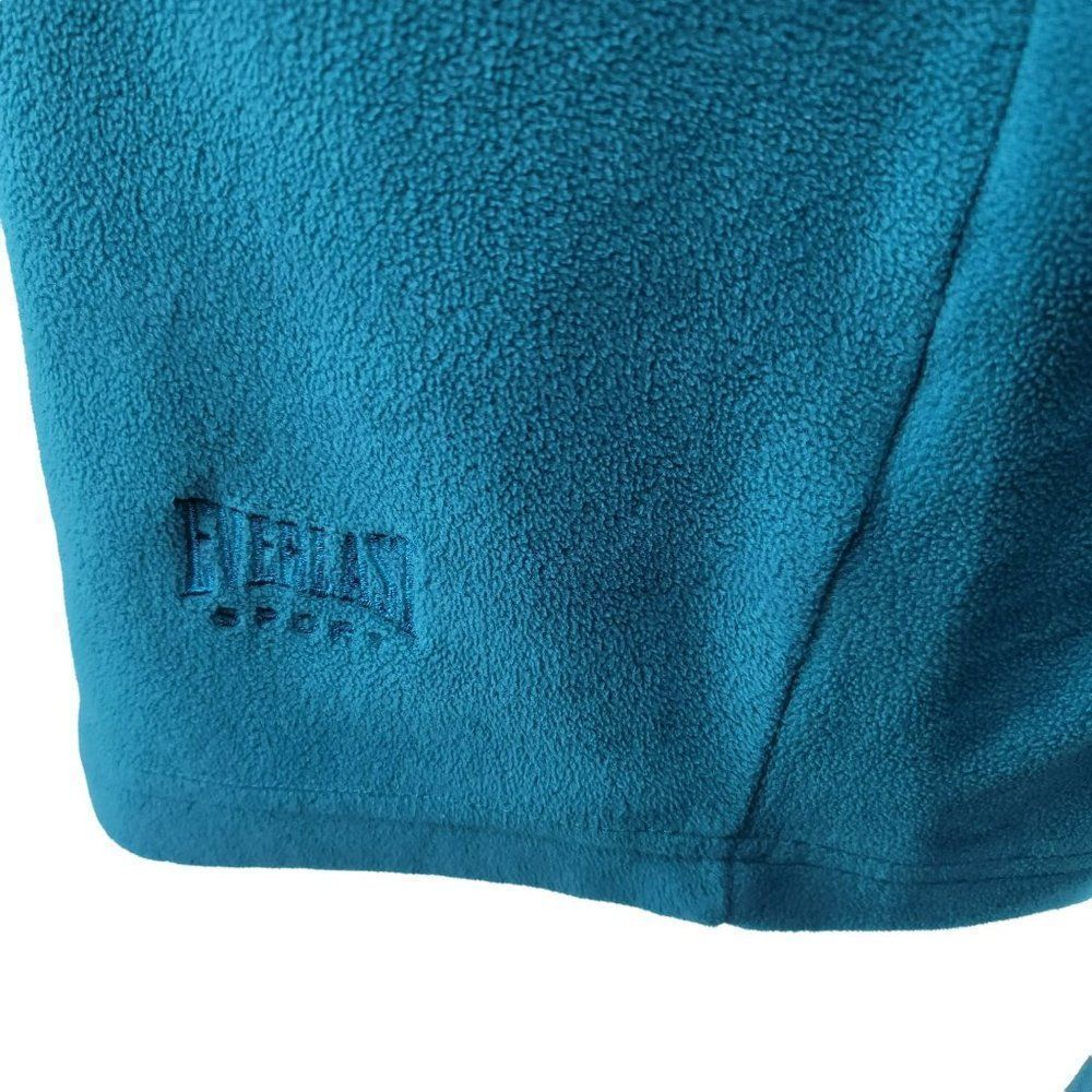 Everlast Fleece Pullover Womens Size Large Sweater Teal Zippper - Picture 8 of 9